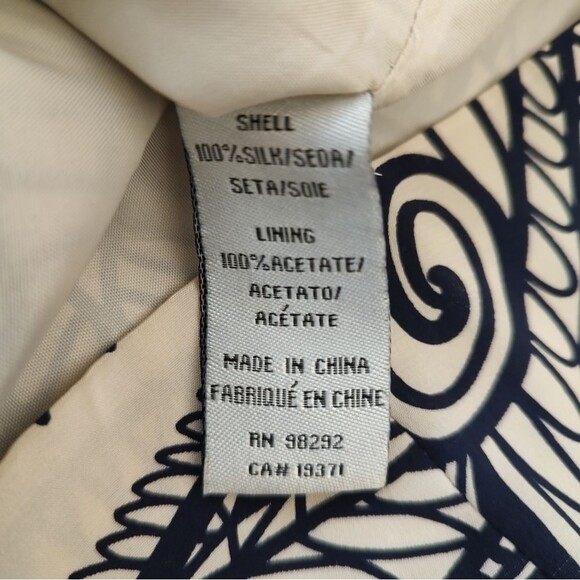 Tibi strapless silk mini dress tribal paisley print 0 - Picture 5 of 7